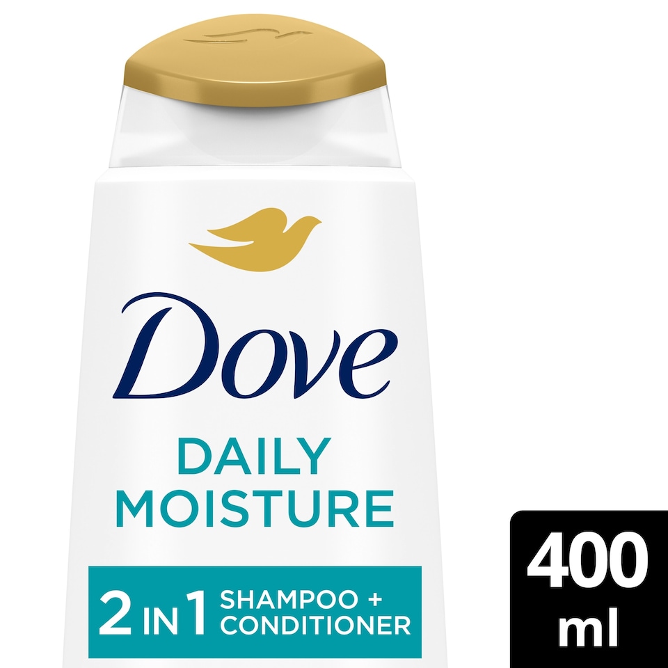 image 1 of Dove Daily Moisture 2 In 1 Shampoo & Conditioner 400Ml