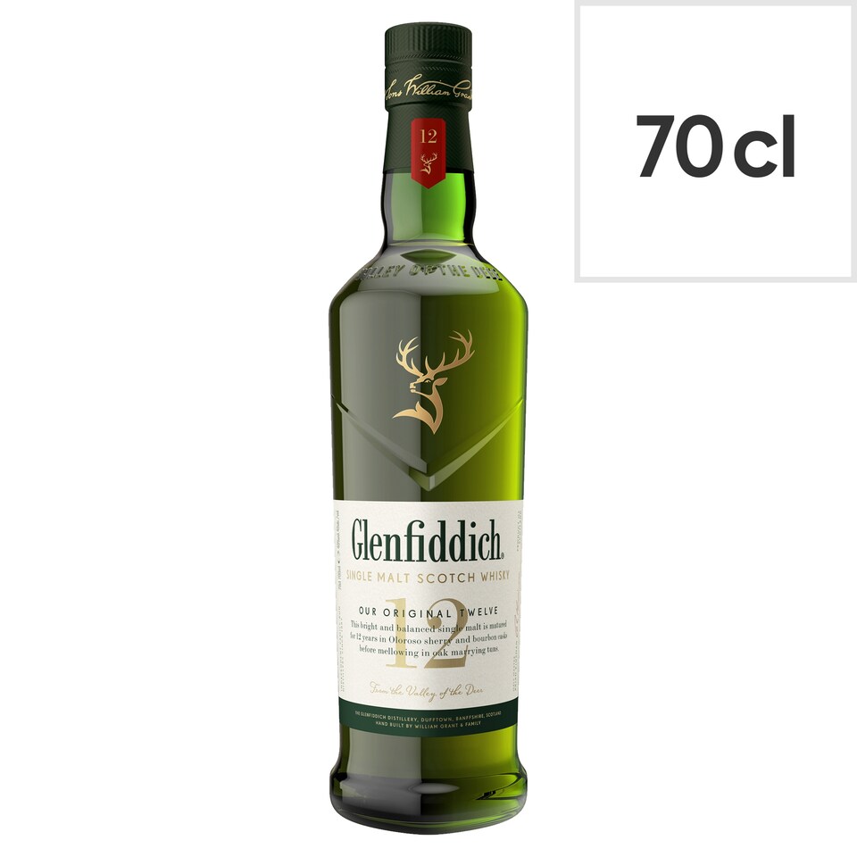 image 1 of Glenfiddich 12 Year Old Single Malt Scotch Whisky 70cl