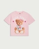 image 4 of F&F Girls Pure Cotton New York Teddy T-Shirt in Multi
