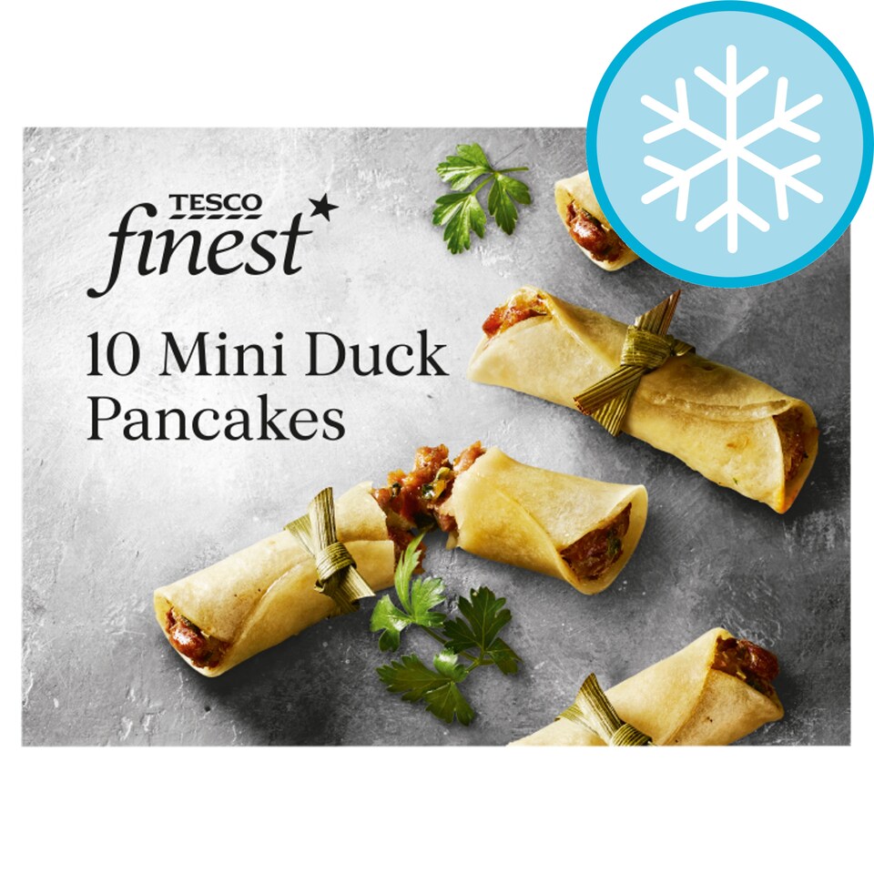 Tesco Finest 10 Mini Duck Pancakes 200G