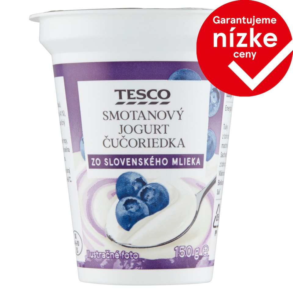 obrázok 1 z Tesco Smotanový jogurt čučoriedka 150 g