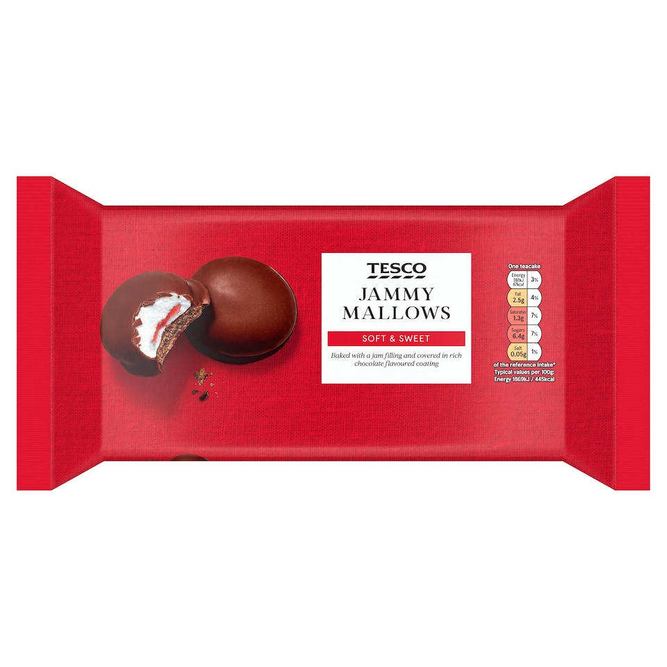 Tesco Jammie Mallows 120g