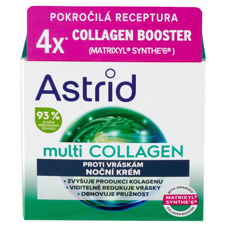 obrázok 1 z Astrid Multi Collagen proti vráskam nočný krém 50 ml