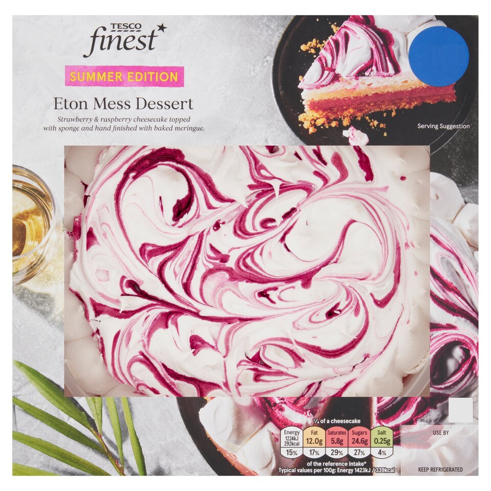 Tesco Finest Eton Mess Dessert 515G Tesco Groceries
