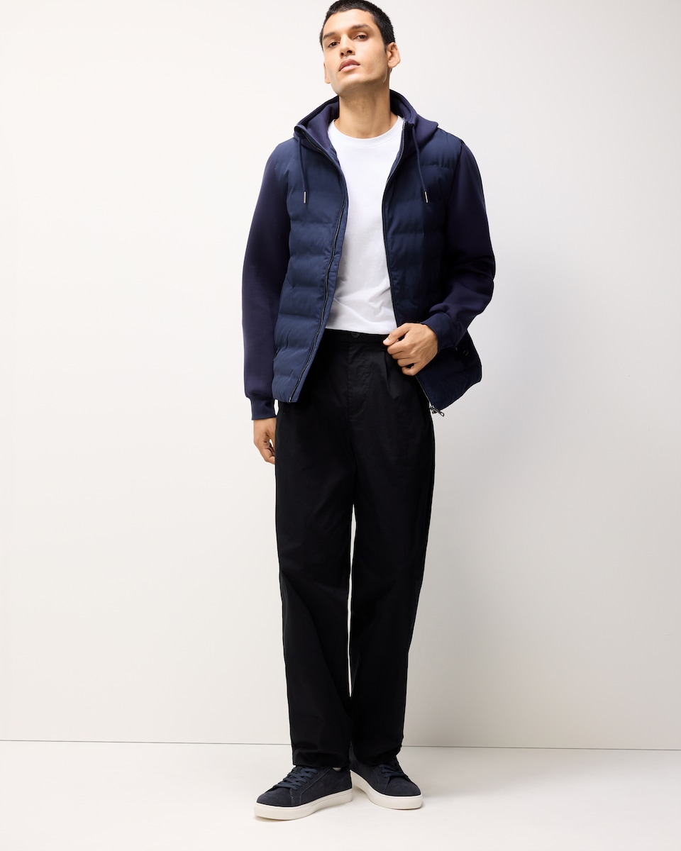 image 1 of F&F Zip Up Hooded Jacket in Navy