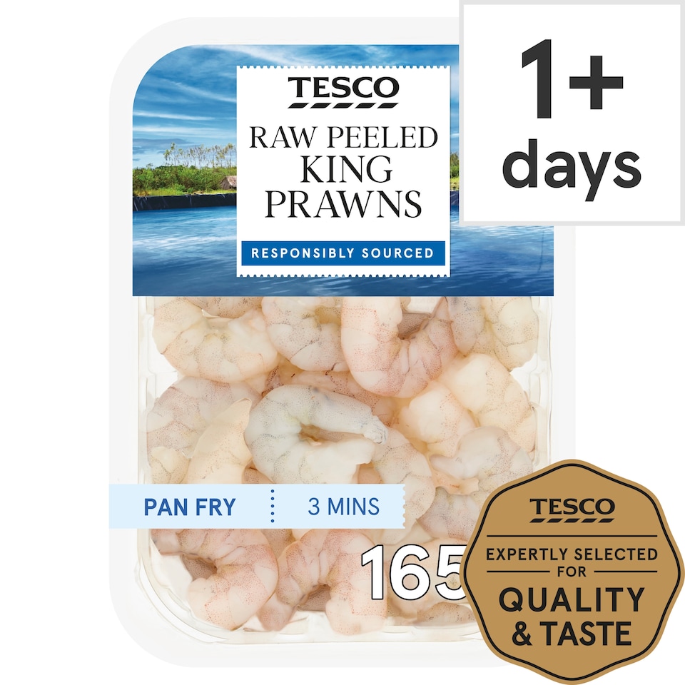 Tesco Raw King Prawns 165G
