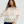 Ivory, F&F Embroidered Sheer Long Sleeved Blouse in Ivory