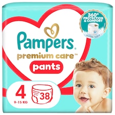 Pampers Premium Care plienkové nohavičky veľkosť 4, 38 plienok, 9kg-15kg