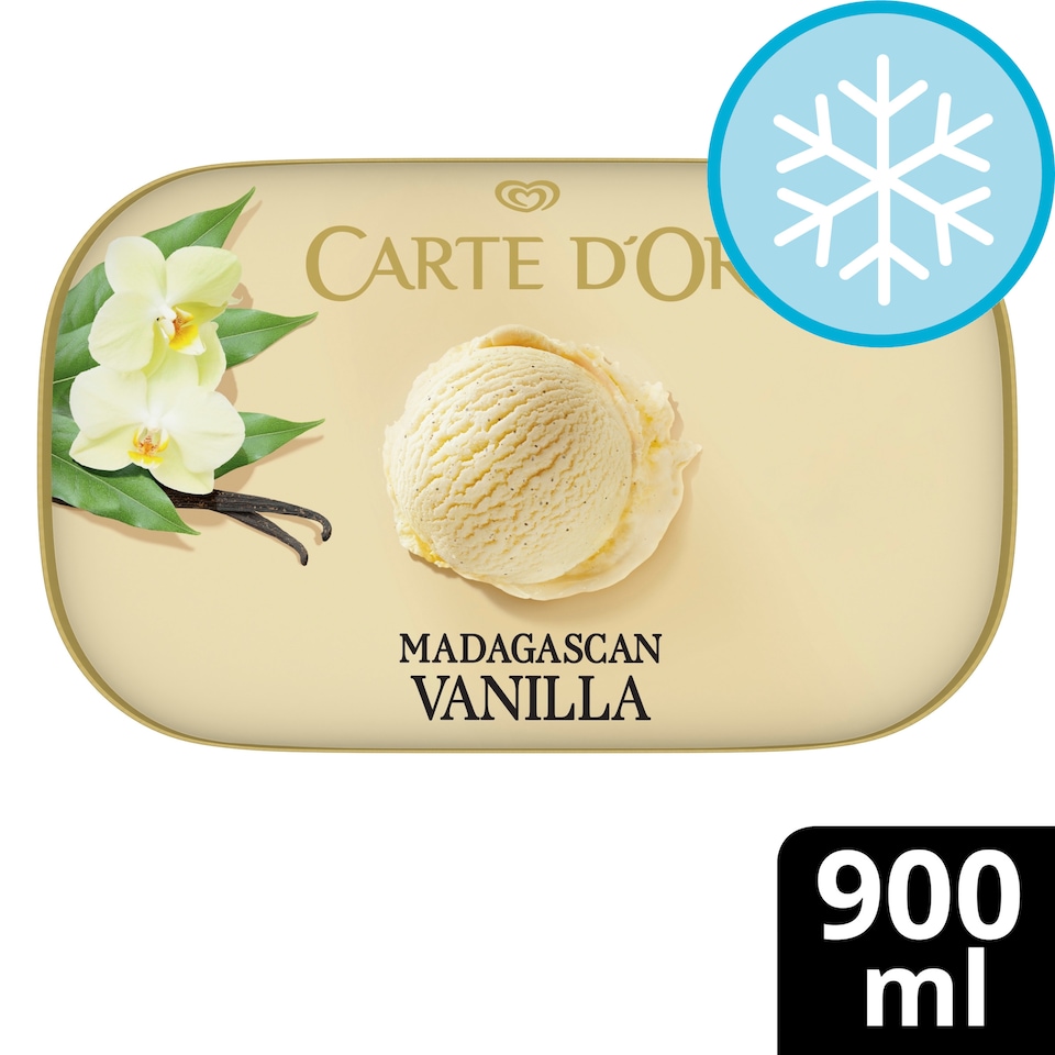image 1 of Carte D'or Madagascan Vanilla Ice Cream Tub 900ml