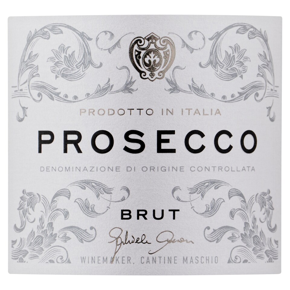Tesco Finest Prosecco D.O.C. brut pezsgő 10,5% 37,5 cl 1. kép
