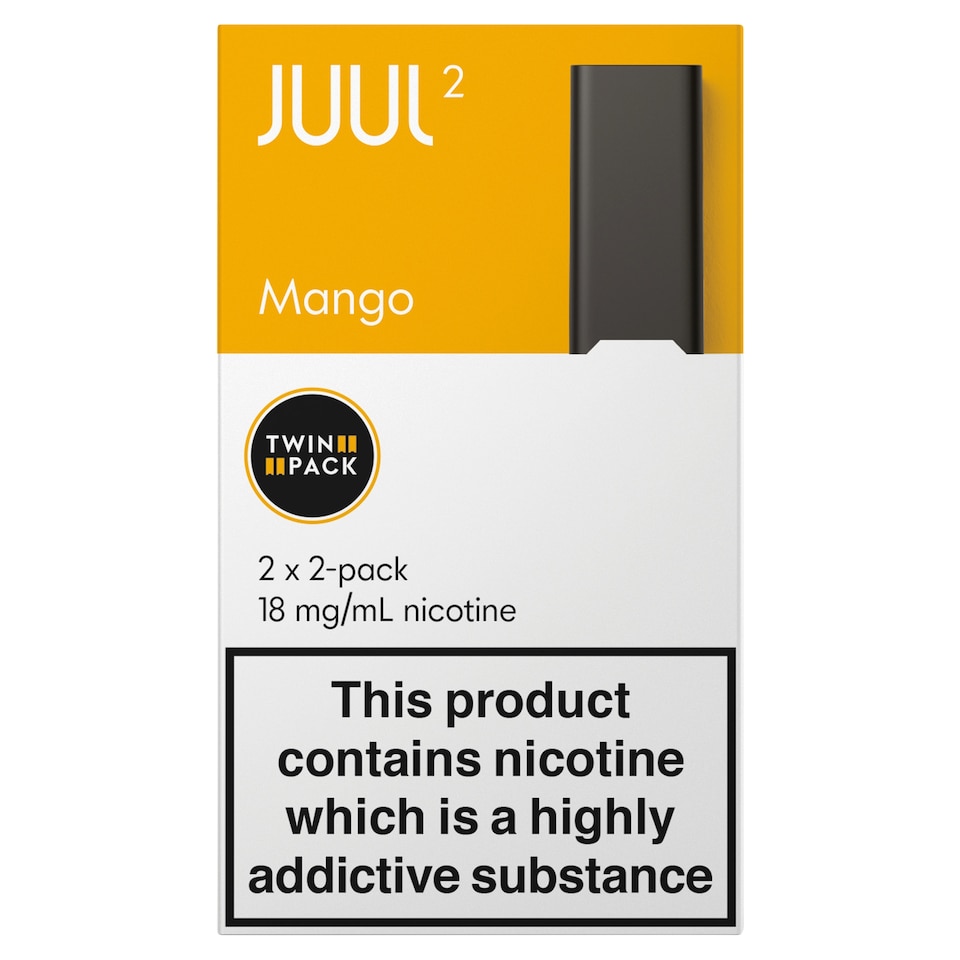 image 1 of JUUL2pods UK Mango 18mg/mL 2x2x1.2ml