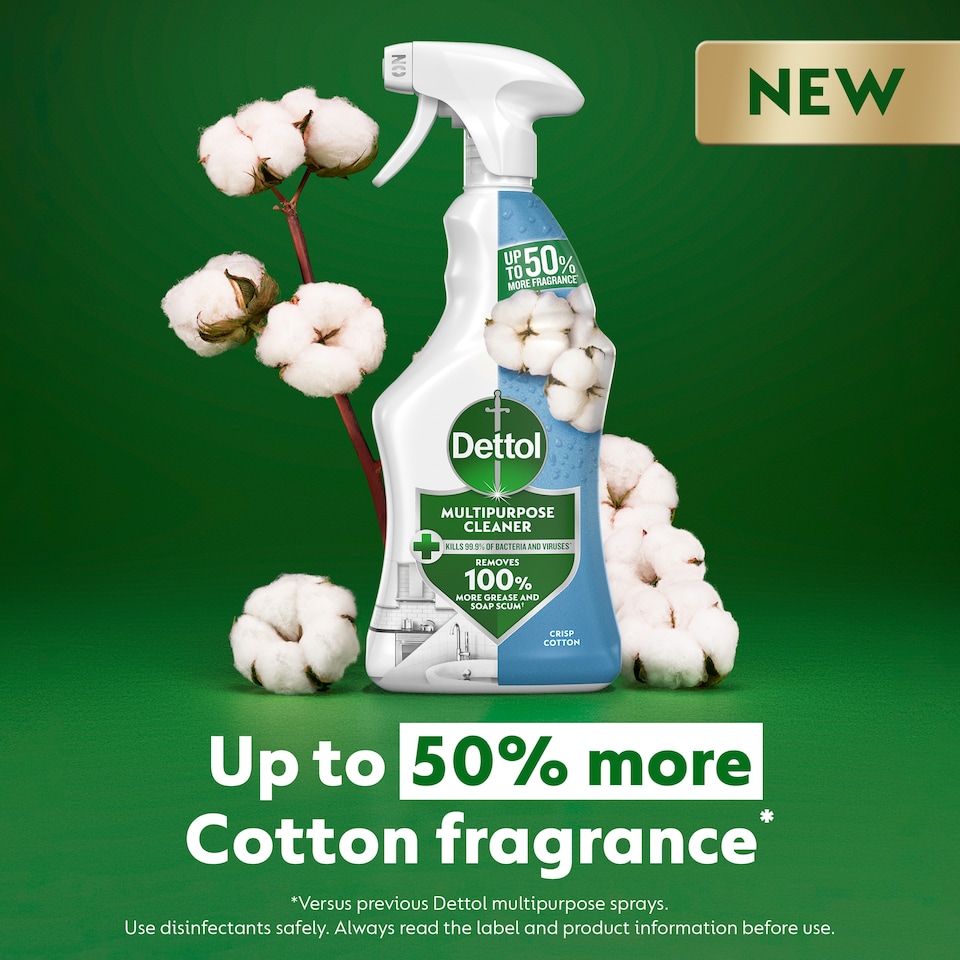image 1 of Dettol Multipurpose Cleaning Spray Crisp Cotton 750ml