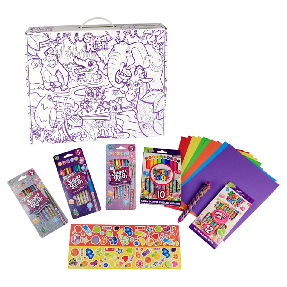 image 1 of Scented Candy Colouring Set