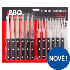 BBQ Steak Knife and Fork Set 12 pcs