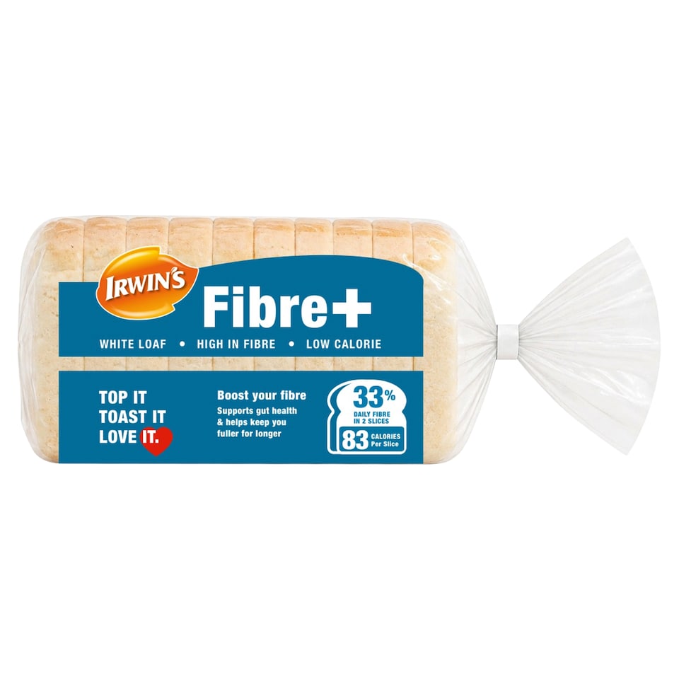 Irwin's Fibre+ White Loaf Bread400G