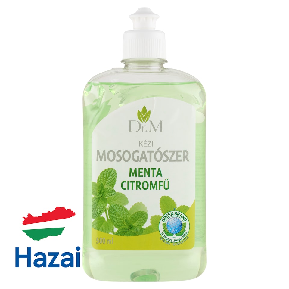 Dr. M Menta & Citromfű kézi mosogatószer 500 ml  1. kép