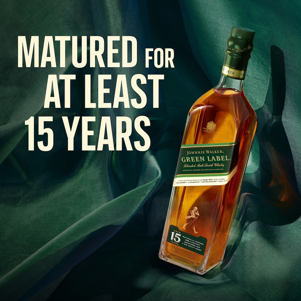 image 1 of Johnnie Walker Green Label 15 Year Whisky Bottle 43% Vol 70cl