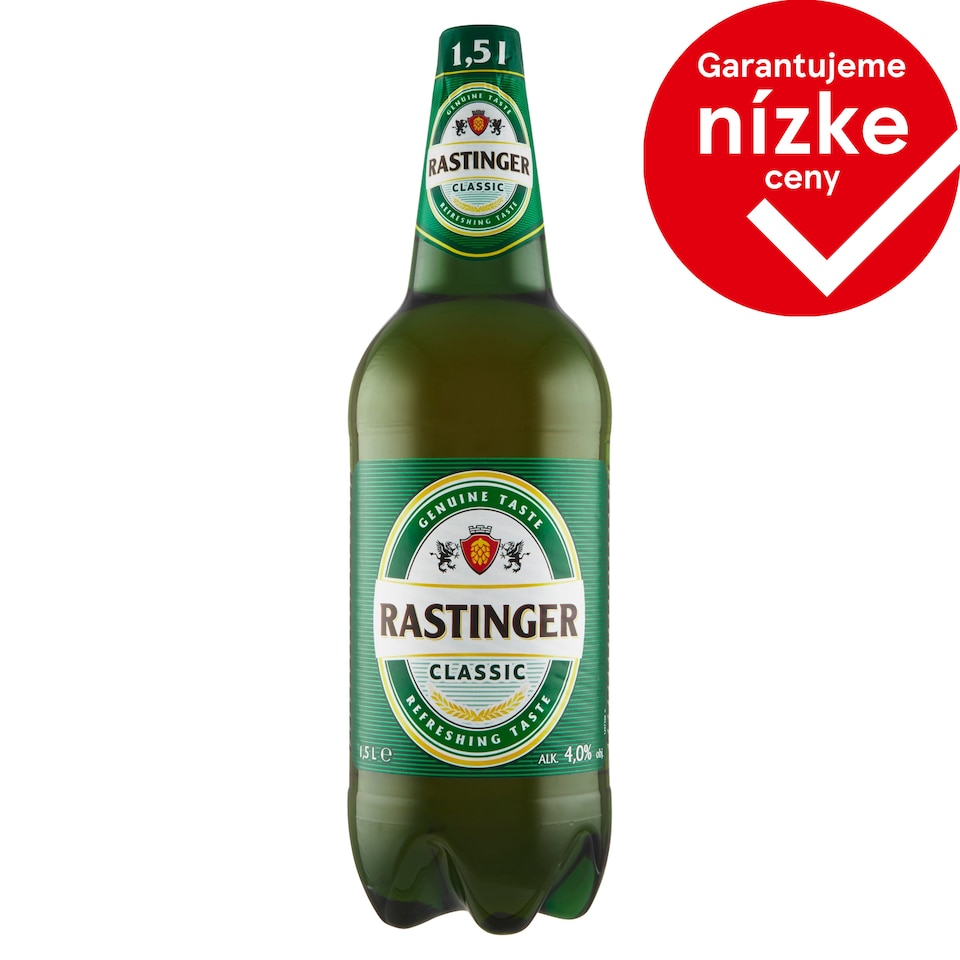 Rastinger Classic pivo svetlé konzumné 1,5 l
