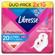 Libresse Ultra+ Deo szárnyas egészségügyi betét illatosított 2 x 10 db  1. kép