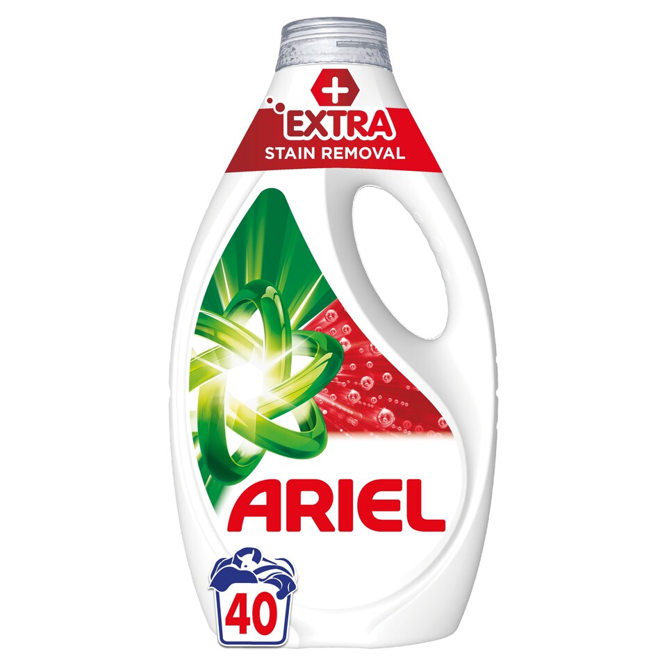 image 1 of Ariel Washing Liquid, 40 Washes, +Extra Stain Removal