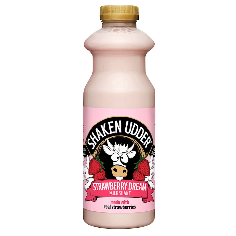image 1 of Shaken Udder Strawberry Dream Milkshake 750ml