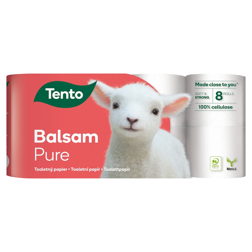 image 1 of Tento Balsam Pure Toilet Paper 3 Ply 8 Rolls