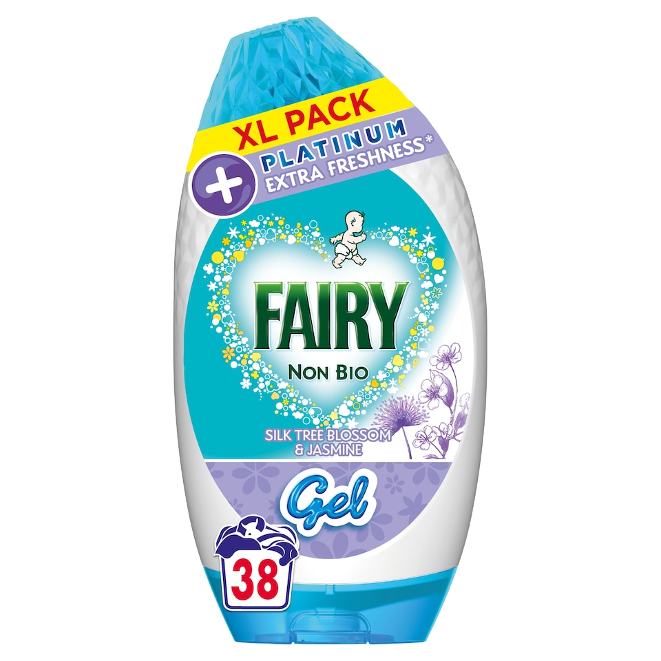image 1 of Fairy Platinum Washing Gel Silk Tree Blossom & Jasmine 38 Washes 1254ML