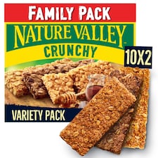 Nature Valley Crunchy Cereal Bars Family Pack - Variety 10 x 42g