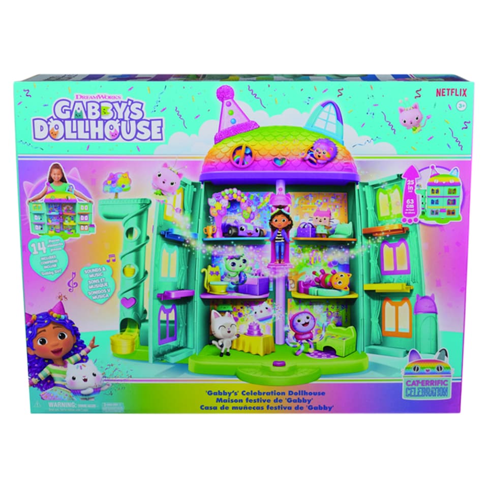 image 1 of Dreamworks Gabby's Dollhouse Gabby's Celebration Dollhouse