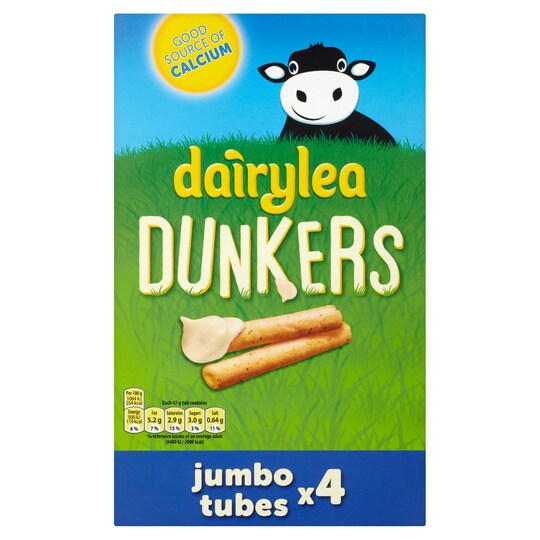 Dairylea Dunkers Jumbo (4X47g) 188G Tesco Groceries