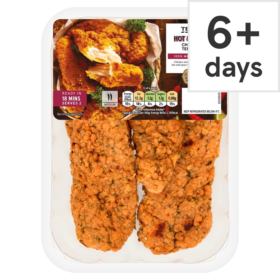 Tesco Hot & Spicy Chicken Tenders 305g