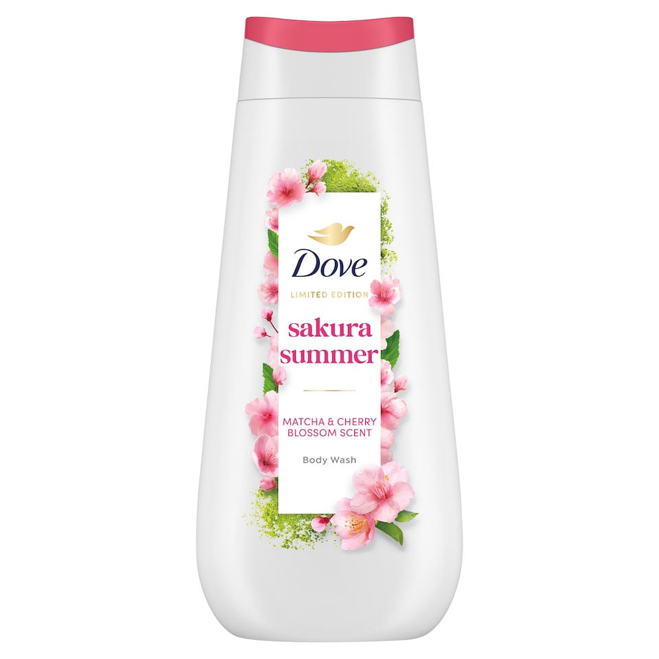 Dove Sakura Summer Matcha & Cherry Blossom Scent Body Wash 225 ml