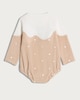 image 2 of F&F Baby 3-Piece Cotton Rich Little Pudding Bodysuit, Hat and Tights Set in White