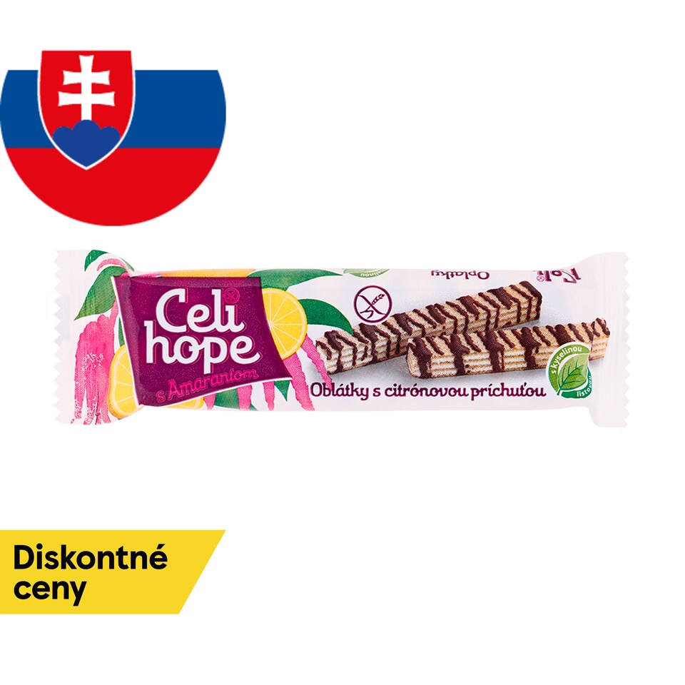 Celihope oblátky s citrónovou príchuťou
