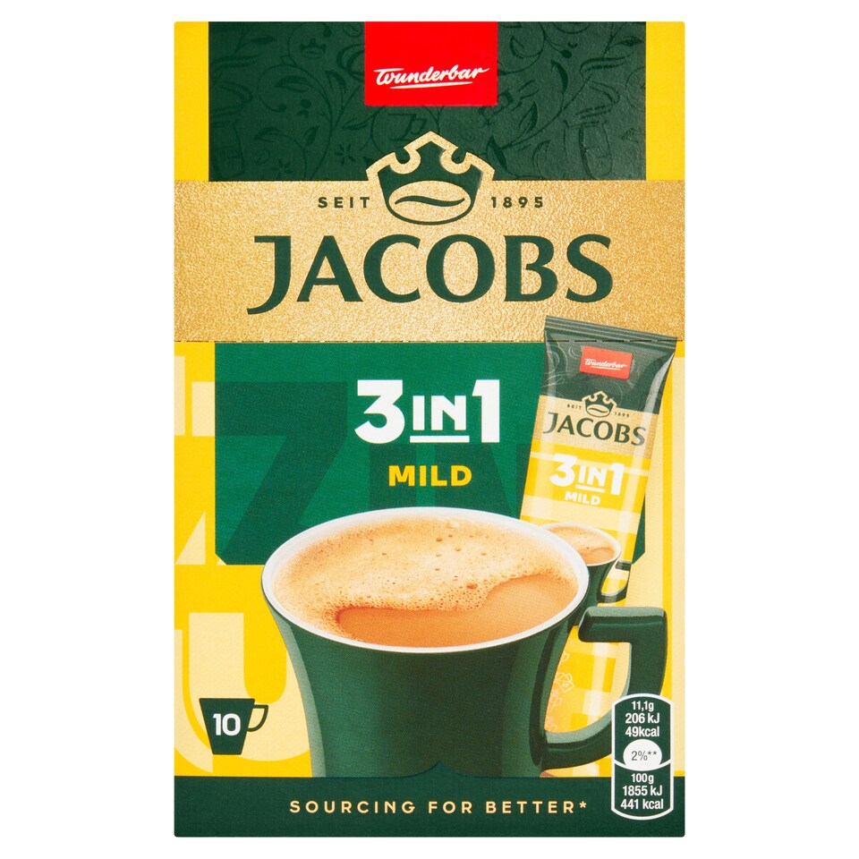 image 1 of Jacobs Mild 3in1 10 x 11.1 g (110 g)