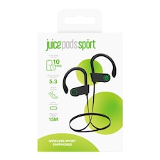 Juice Pods Sport Black Wireless Earphones