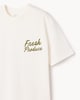 image 7 of F&F Pure Cotton Slogan T-Shirt in Ecru