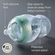 image 4 of Tommee Tippee Baby Bottles, Advanced Anti-Colic Baby Bottle,  Slow Flow, 260ml, 0m+, Pack of 3
