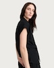 image 2 of F&F Knot Front Button Up Co-ord Blouse in Black