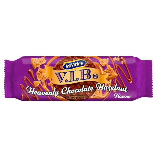 Mcvities Vib Hazelnut Caramel Milk Chocolate Digestives 250G Tesco