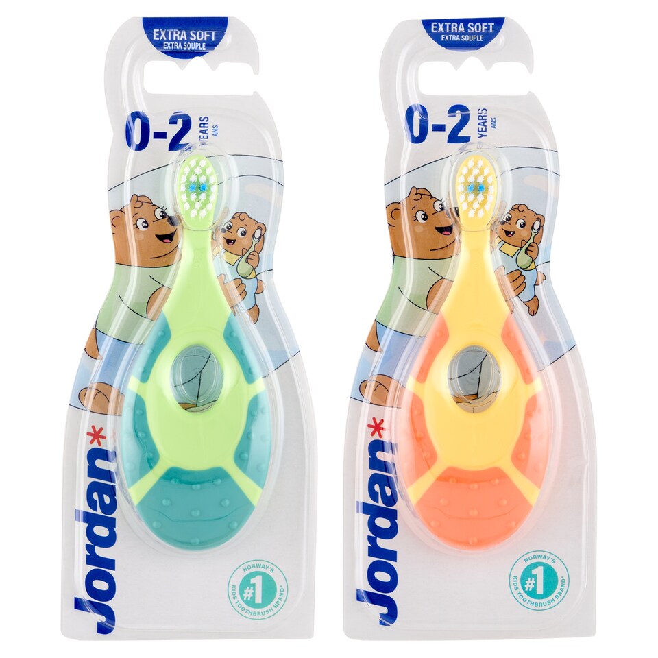 Jordan Extra Soft gyermek fogkefe 0-2 évesek számára  1. kép