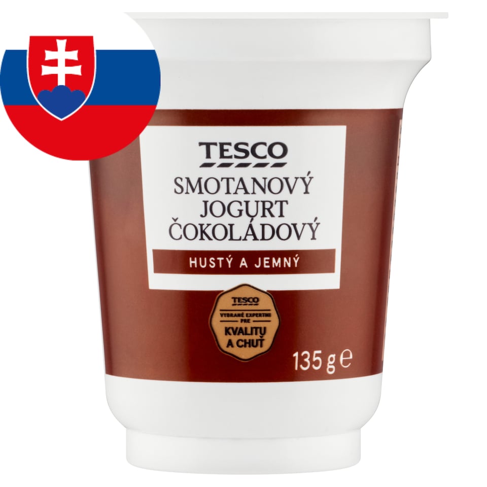 Tesco Smotanový jogurt čokoládový 135 g