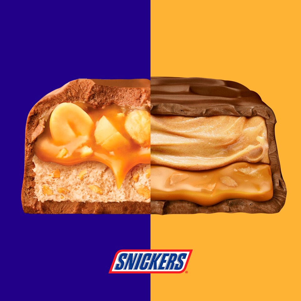 image 1 of Snickers Creamy Peanut Butter & Milk Chocolate Duo Bars 4 x 36.5g