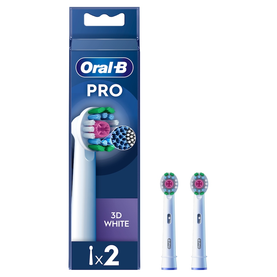 image 1 of Oral-B Pro 3D White Refill Heads 2 Pack