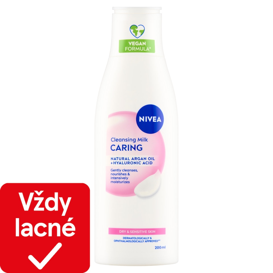 obrázok 1 z Nivea Ošetrujúce čistiace pleťové mlieko pre suchú a citlivú pleť 200 ml