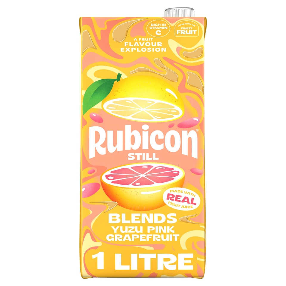 Rubicon Still Blends Yuzu & Pink Grapefruit Juice Drink 1L