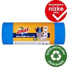 4MAX Vrecia na odpad 60 l 26 ks