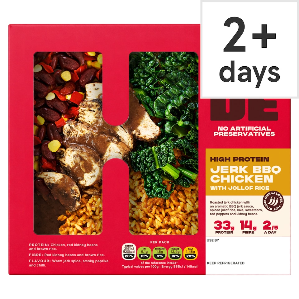 image 1 of Hide Jerk BBQ Chicken with Jollof Rice 380g