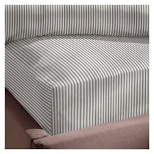 Silentnight Supersoft Printed Stripe Fitted Sheet Single