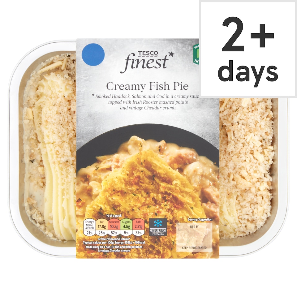 Tesco Finest Creamy Fish Pie 800G